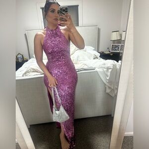 NOOKIE Charisma gown in berry